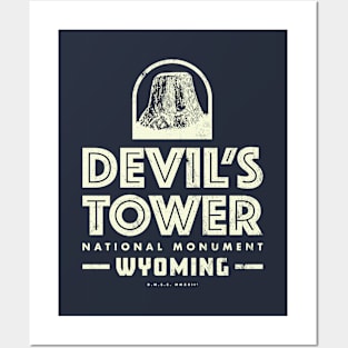 Vintage Devil's Tower National Monument Posters and Art
